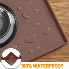Hubulk nonslip mat keeps bowls from sliding during meals.