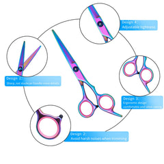Hucholite 6-inch straight scissor demonstrates clean, crisp cuts for grooming