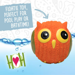 HuggleHounds Hamlet Pig Ruff-Tex toy floats on water for outdoor play.