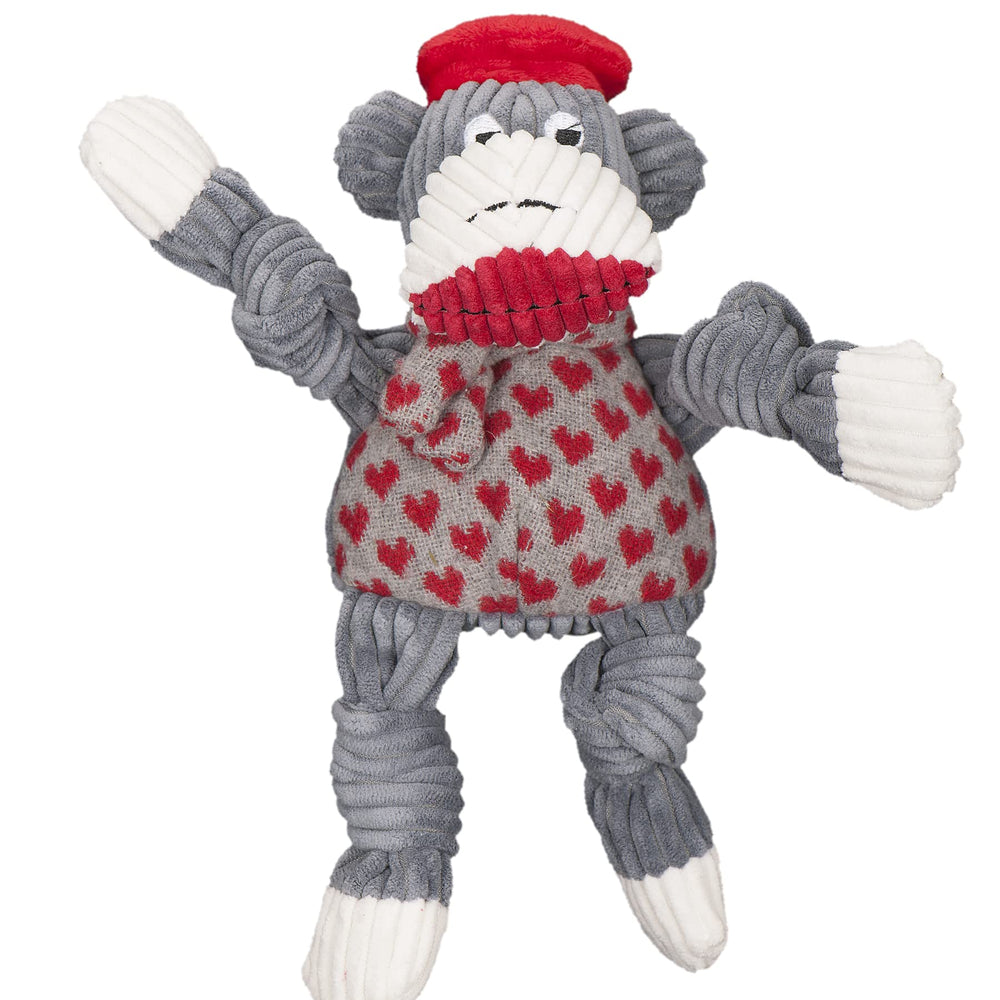 HuggleHounds Knottie Jean Claude large toy shows durable plush for lasting play