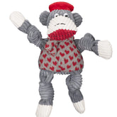 HuggleHounds Knottie Jean Claude large toy shows durable plush for lasting play