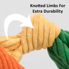 HuggleHounds Knottie plush close-up highlighting soft fabric and cuddly exterior