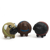 HuggleHounds Ruff-Tex Wally the Dachshund toy with squeaker for engaging small dogs.