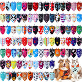 Huhumy paw-pattern dog bandana bulk pack shows versatile holiday style for medium dogs