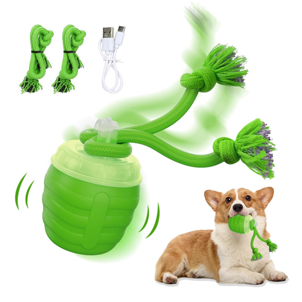 Huimpet interactive dog toy rolling ball in action promotes active play and curiosity.