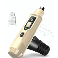 Huiteng XR dog nail grinder dust-collector view shows mess-free trimming