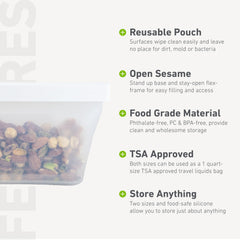 humangear GoPouch clear interior lets you see contents at a glance and grab quickly.