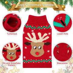 HUMLANJ Santa Claus snowflake pattern sweater adds adorable holiday charm.