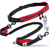 Hundefreund hands-free leash front view enables easy phone access during walks