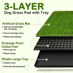 HURENTEK dog potty tray edge design, helps prevent spills.