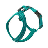 Hurtta Casual ECO Y-Harness Peacock front view for secure daily wear