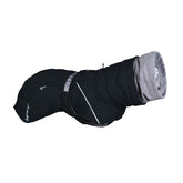 Hurtta Extreme Warmer 3 ECO Raven worn by dog for all-weather warmth on hikes