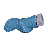 Hurtta Extreme Warmer III ECO Bilberry front view keeps dog warm on winter walks