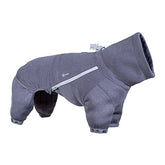 Hurtta Midlayer Overall BlackBerry 18M front view shows warm, flexible fit for active dogs