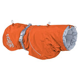 Hurtta Monsoon Coat Buckthorn front view shows waterproof protection for rainy walks.