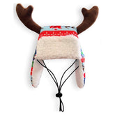 Huxley and Kent pet hat with ugly sweater antler design adds festive photo-ready charm.