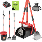 HUZSV Pooper Scooper swivels with odor-sealing bin for cleaner yards.