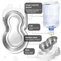 HWONMTE gravity-feeder valve design provides steady, leak-free feeding and water flow.