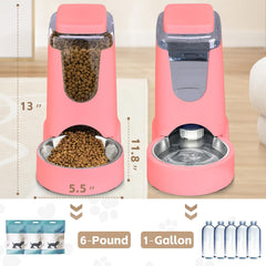 HWONMTE water dispenser with transparent bottle for monitoring water levels at a glance