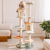 HYABI 63-inch cat tree with flower design for spacious indoor play