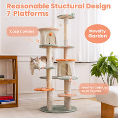 HYABI cat tree condo top level for cozy hideaways