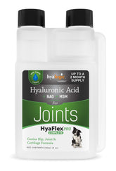 HyaFlex Pro-Complete bottle supports dog joint care with easy dosing.
