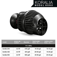 Hydor Koralia Nano controller-ready feature for programmable circulation and timing