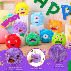 HyDren 4-inch squeaky plush ball ready for fetch and playful moments
