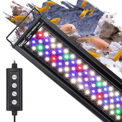 Hygger 18W aquarium light in sunrise mode for gentle morning glow