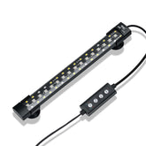 Hygger 24/7 mode submersible light front view shows gentle glow for peaceful aquarium ambience