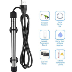 Hygger 802 suction cups mount for secure, easy installation in any aquarium.