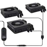 Hygger aquarium chillers fan three-head assembly cools multiple tanks efficiently