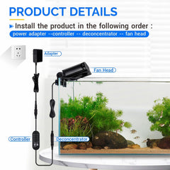 Timer-controlled cooling with external controller for hands-off operation.
