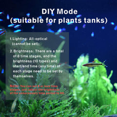 hygger aquarium LED light adjustable bracket extended for versatile tank fit.