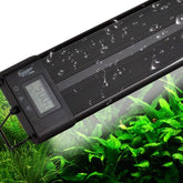 hygger aquarium LED light front view with slim profile for unobtrusive tank lighting.