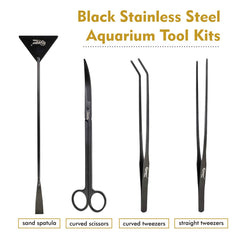 Hygger sand spatula smooths substrate for neat planting and substrate layering.