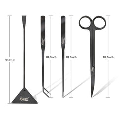 Hygger straight tweezers enable precise planting and delicate adjustments.