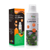 hygger Aquarium Water Clarifier bottle front shows fast cloud removal for clear tanks.