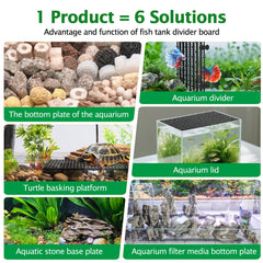 Hygger CO2 aquarium divider board illustrates flexible layout and plant-friendly zones