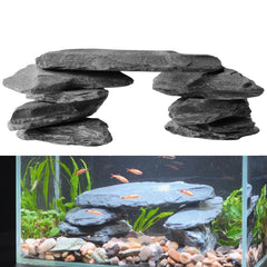 Hygger CO2 slate stones aquascape-bridge design for natural aquarium structure.