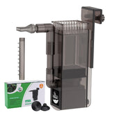 Hygger CO2 surface skimmer front view showing debris removal for clearer water