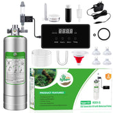 Hygger CO2 upgraded 2L generator setup demonstrates compact system for precise CO2 dosing supporting plant growth
