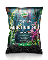 Hygger CO2 Upgraded Aquarium Soil setup shows nutrient-rich plant base for vibrant growth