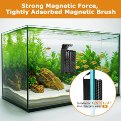 Hygger floating design shows hands-free cleaning and retrieval