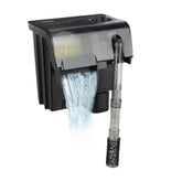 hygger Hang On Back Filter shows 6-stage filtration for healthier tank water