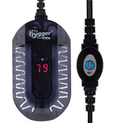 hygger mini glass aquarium heater front view with digital display enables precise temperature control.