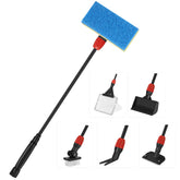 Hygger 6-in-1 cleaner razor-scraper removes tough buildup on tank glass