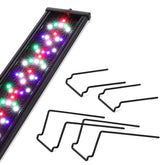 hygger New Mode timer LED aquarium light front view with easy external controller for precise lighting