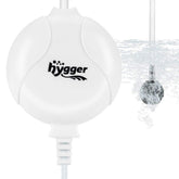 Hygger Quiet Aquarium Air Pump front view highlighting compact energy-saving design.