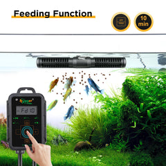 Quiet Hygger sine wave operation keeps tank ambience peaceful with consistent movement.